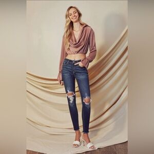 Offers open! KanCan size 26 Dark Blue Straight Leg Jeans